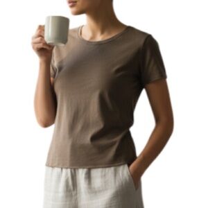 Garage Heritage 75 Vintage Vibe Brown Short Sleeve T-Shirt Stretch M